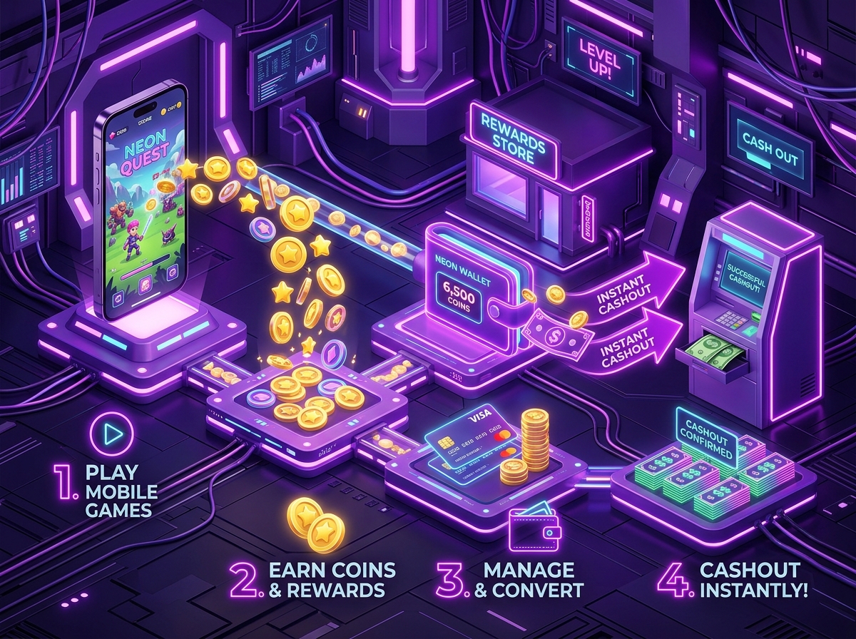 How BoRewards Works - Play Games, Earn Coins, Cash Out Instantly