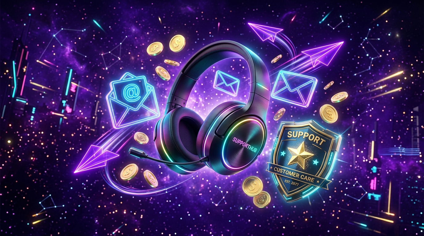BoRewards 24/7 Futuristic Gaming Customer Support Hub